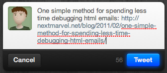 Twitter for Mac's Link Shortening